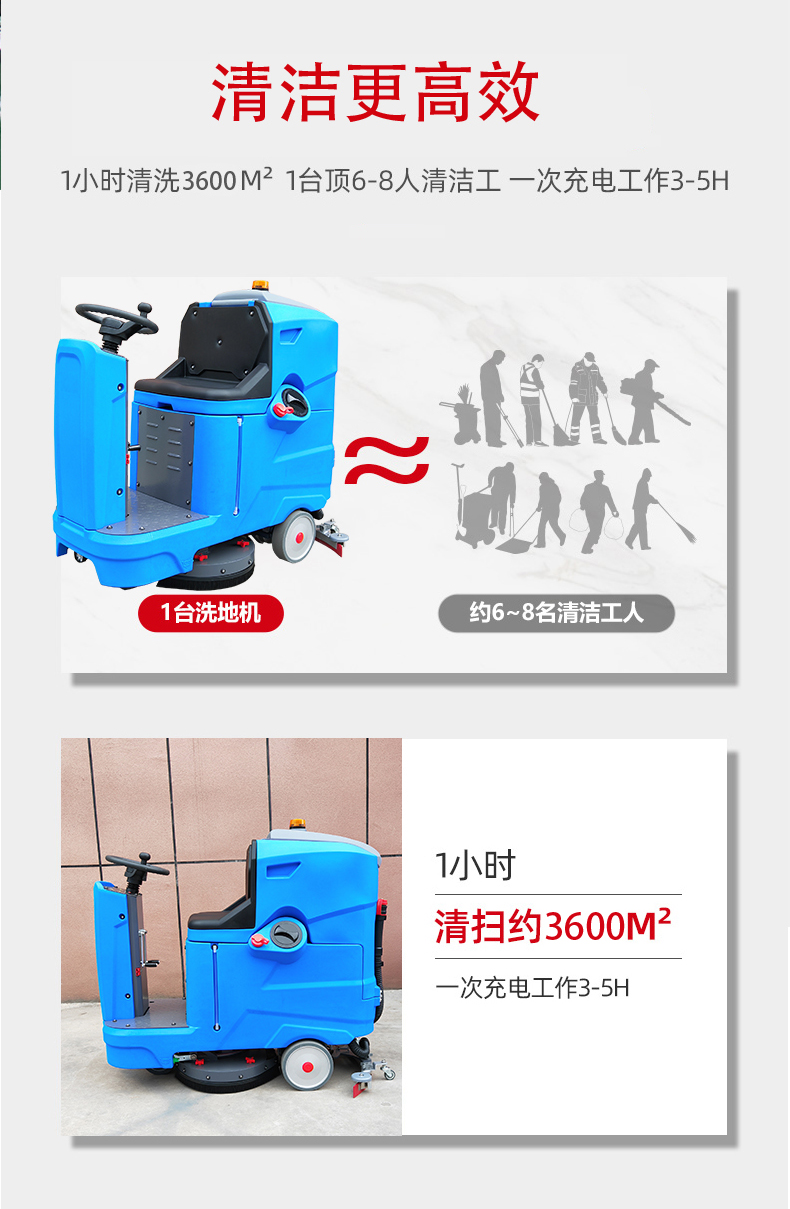 甘孜驾驶式洗地机更适合用在高铁站